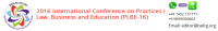 2016 International Conference on Practices in Law, Business and Education (PLBE-16)